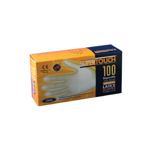 Latex protective gloves