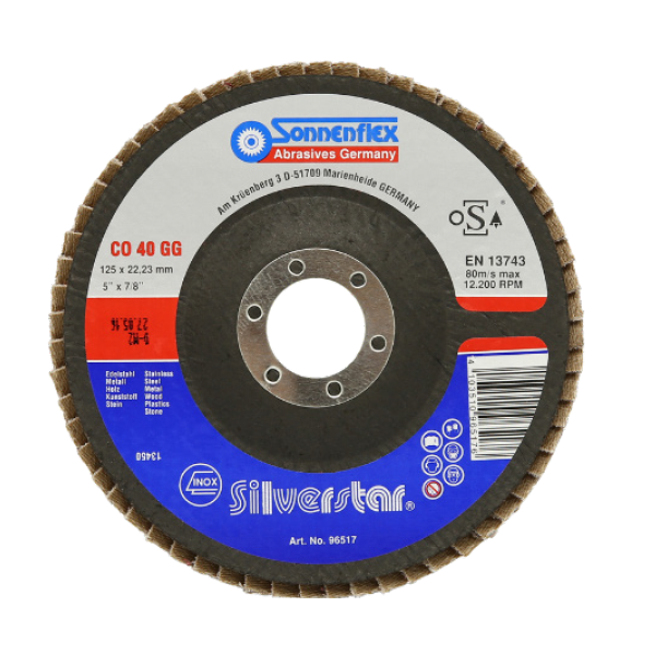 Tapered flap fast grinding, stainless steel metal, wood and plastic