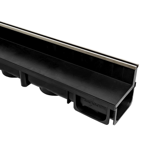 Slot Drain With Stainless Edge
